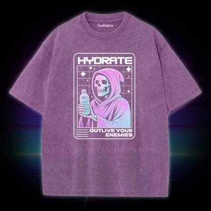 Soulisfree Hydrate Outlive Your Enemies Washed Tee
