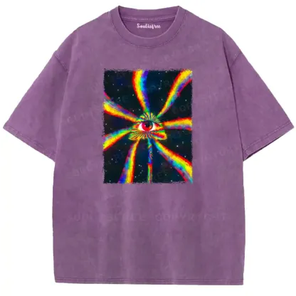 Psychedelic All-Seeing Eye Washed T-shirt
