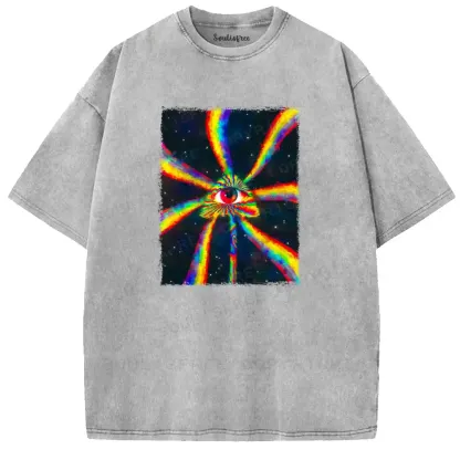 Psychedelic All-Seeing Eye Washed T-shirt