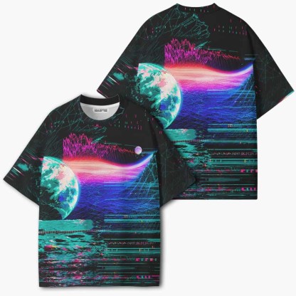 Soulisfree Neon Planet ECO‑PERF Graphic Tee