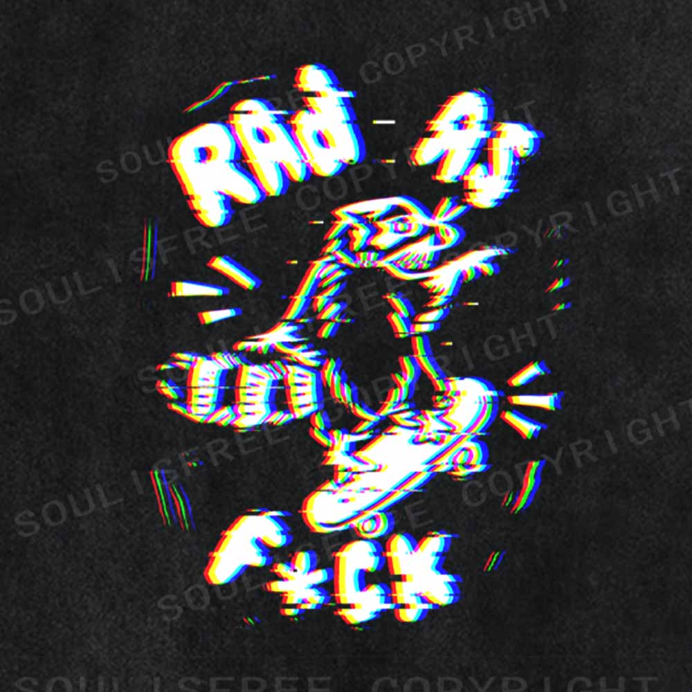 Soulisfree  RAD AS F*CK Washed Tee