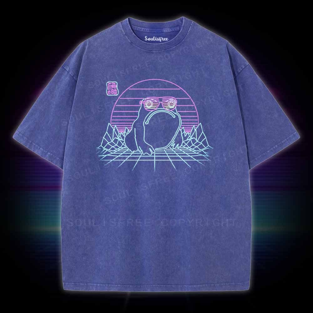 Soulisfree Unhappy Frog Washed Tee