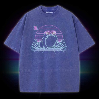 Soulisfree Unhappy Frog Washed Tee