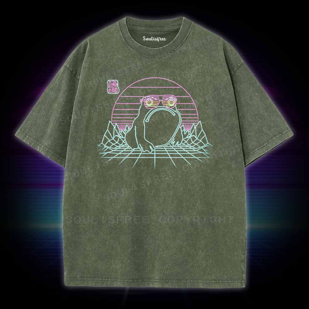 Soulisfree Unhappy Frog Washed Tee