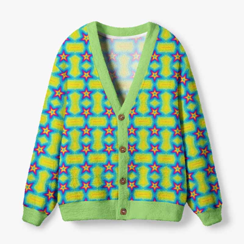 Soulisfree Chasing Stars, Finding Yourself Fuzzy Cardigan Sweater