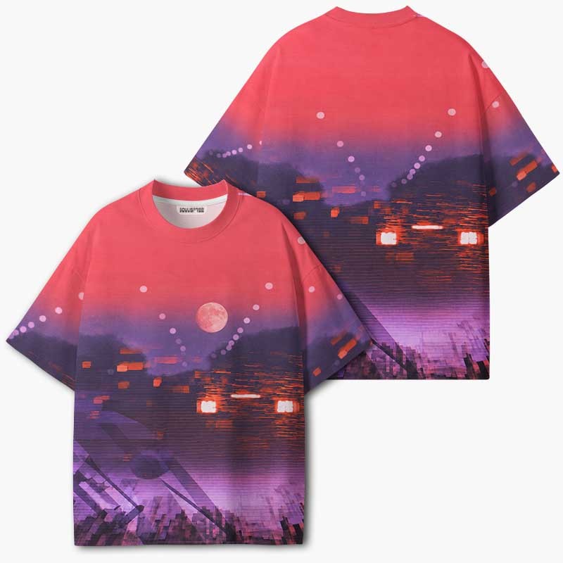 Soulisfree Neon Afterglow ECO‑PERF Graphic Tee