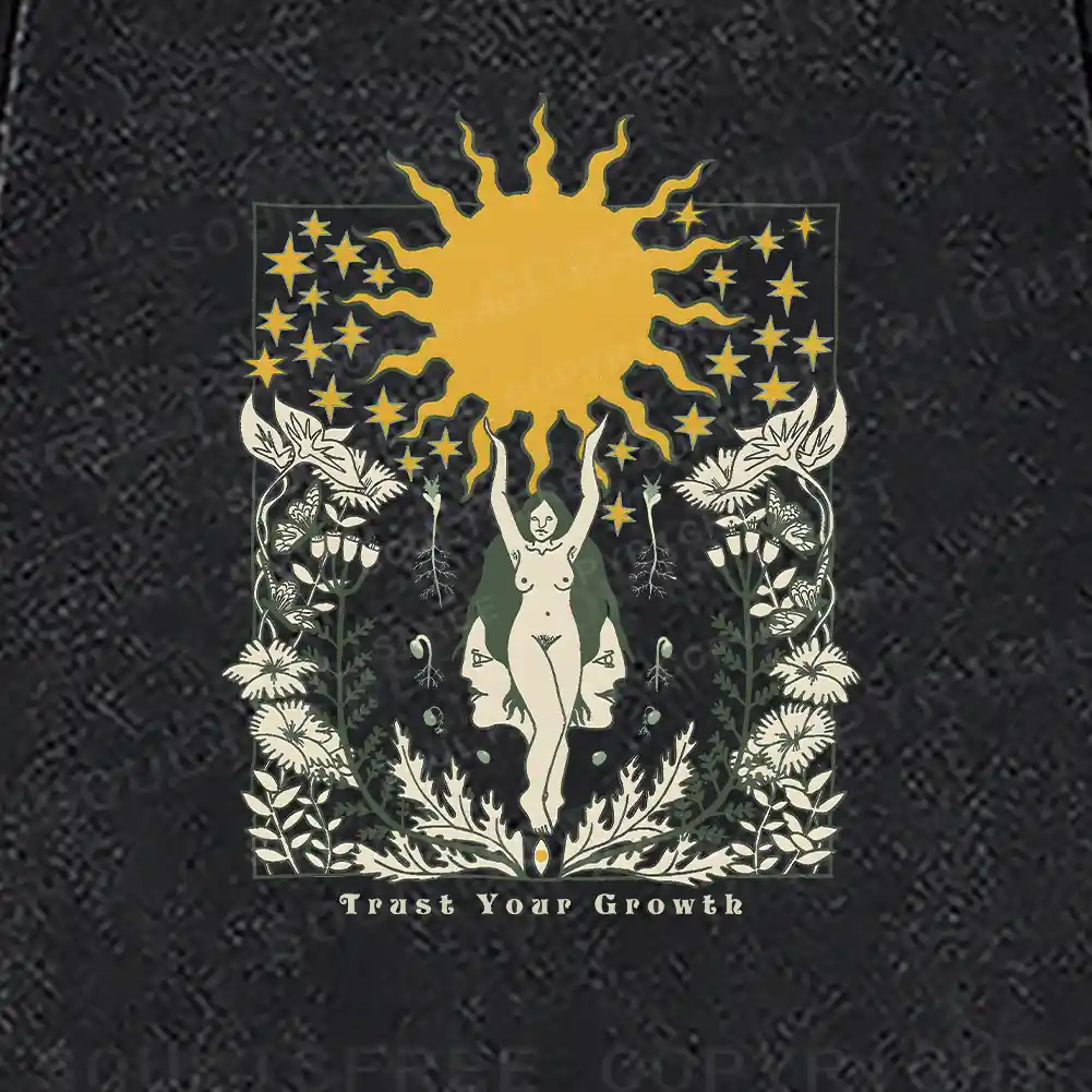 Trust Your Growth Washed Sweatshirts