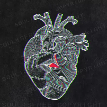 Soulisfree Echoes of a Neon Heart Washed Tee