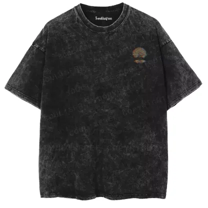 Psychedelic Tree Of Life Washed T-shirt