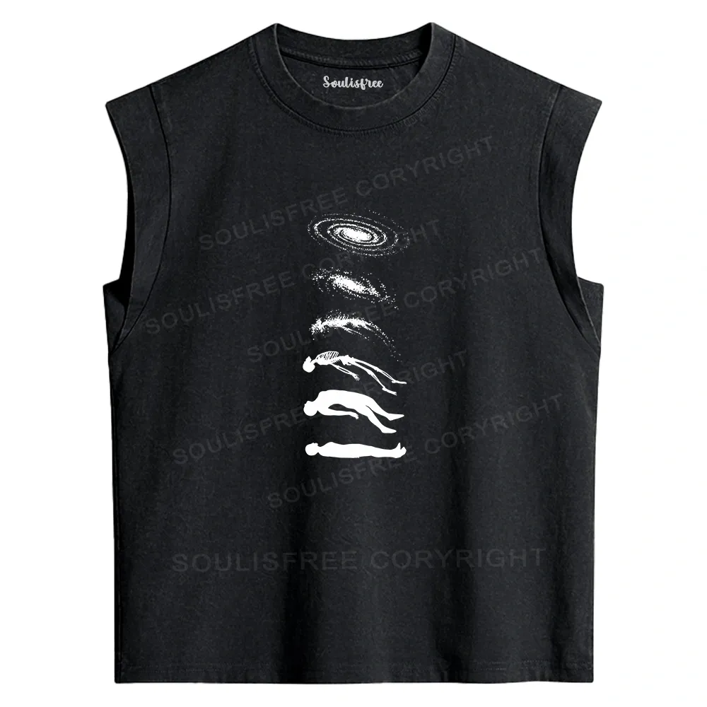 Designed Process Washed Tank Tops