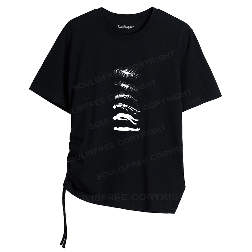 Process Asymmetrical Top With Side Drawstring