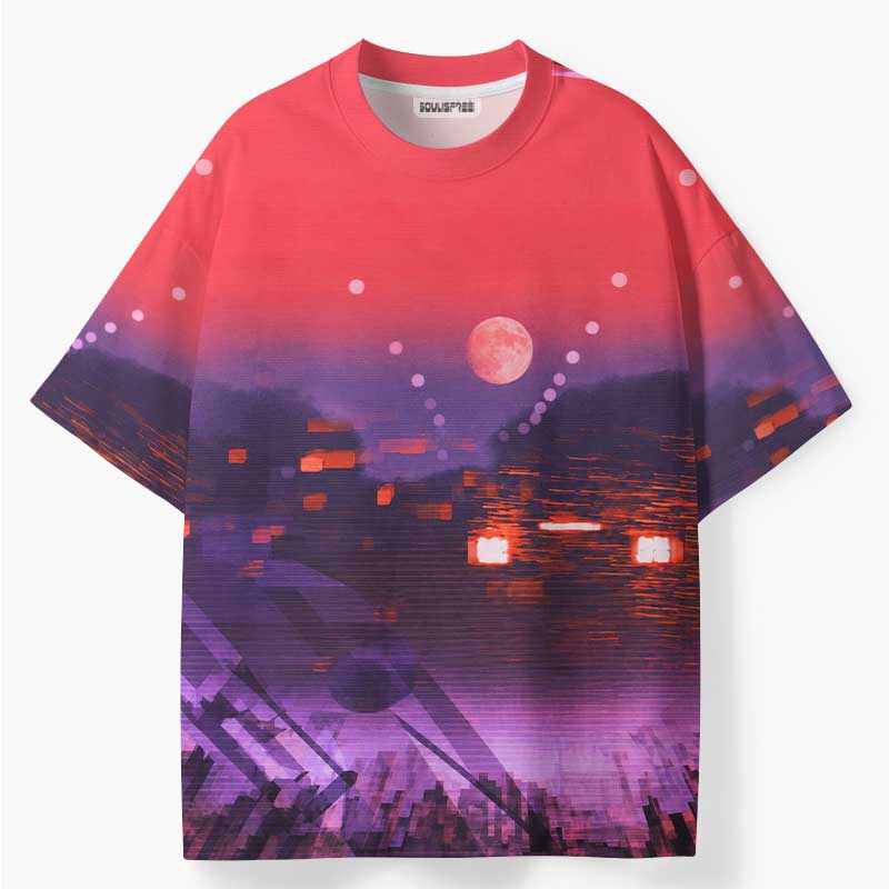 Soulisfree Neon Afterglow ECO‑PERF Graphic Tee