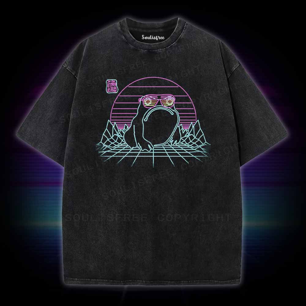 Soulisfree Unhappy Frog Washed Tee