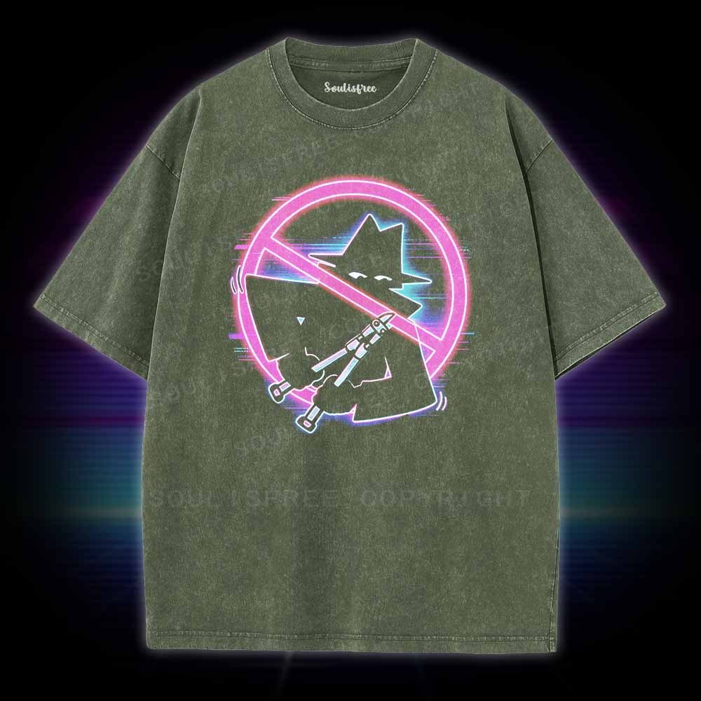 Soulisfree Retro Cyberpunk Spy Washed Tee