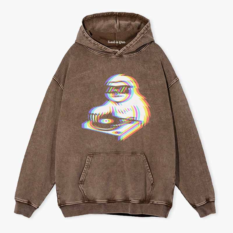 Soulisfree  Slow Tempo, Good Vibes Washed Hoodie