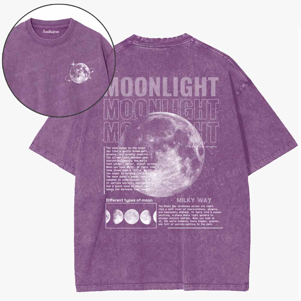 Soulisfree The Quiet Side Of The Moon Washed Tee