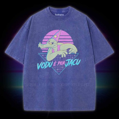 Soulisfree Vaporwave Gator Washed Tee