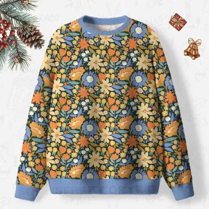 Spring Reverie Ugly Christmas Knit Sweatshirt