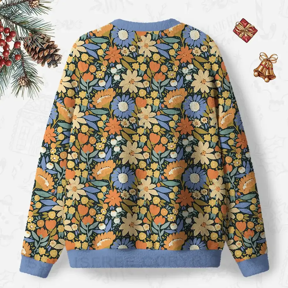 Spring Reverie Ugly Christmas Knit Sweatshirt