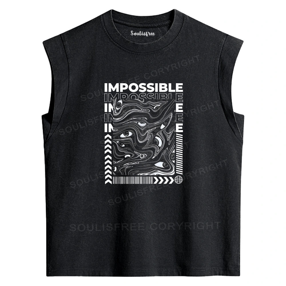 The Impossible Thing Washed Tank Tops