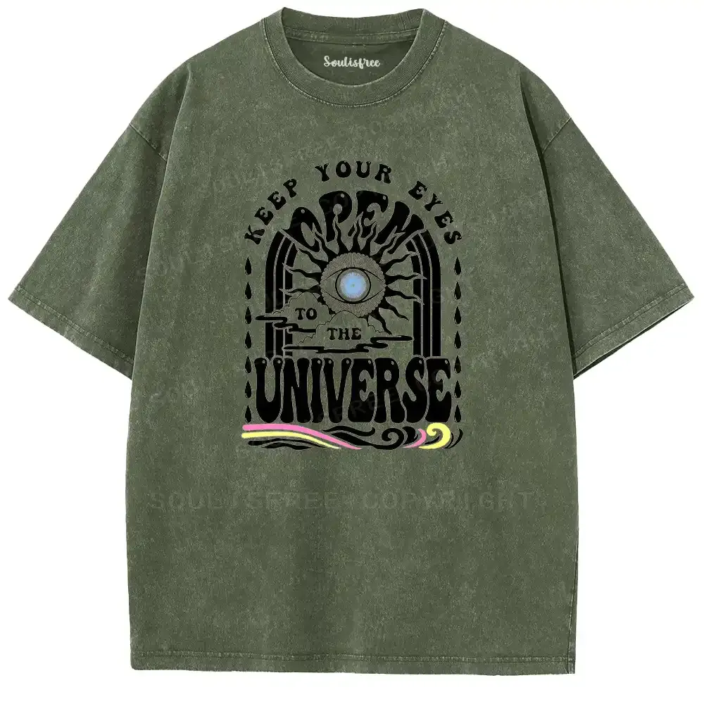 Cosmic Ocular Gateway Washed T-shirt