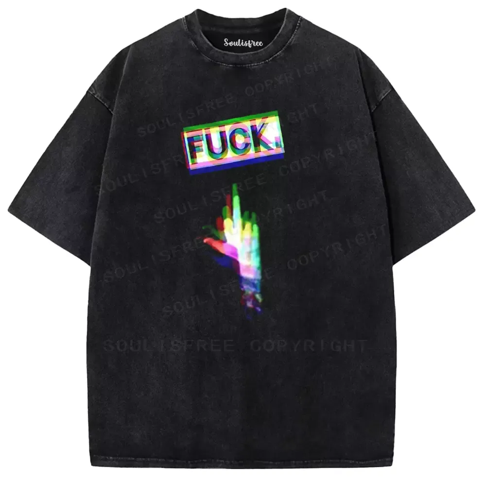 Soulisfree Soulisfree Distorted Rebellion Washed Tee Washed Tee