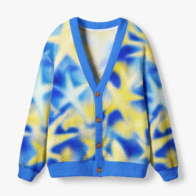 Soulisfree Finding Balance In Motion Fuzzy Cardigan Sweater