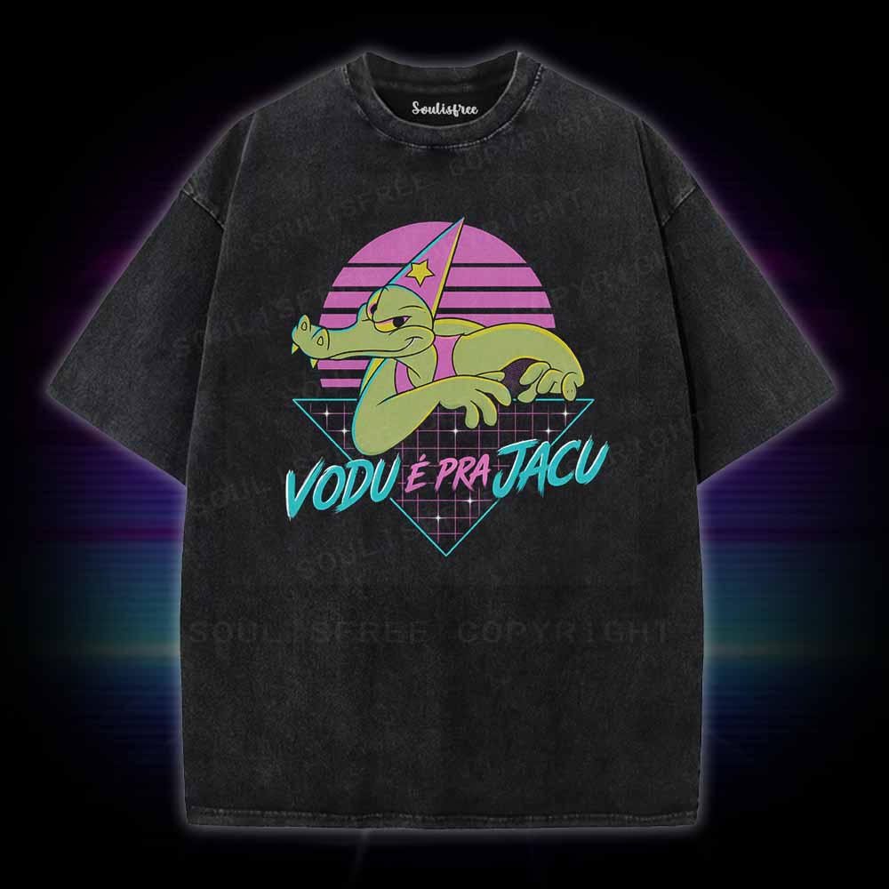 Soulisfree Vaporwave Gator Washed Tee