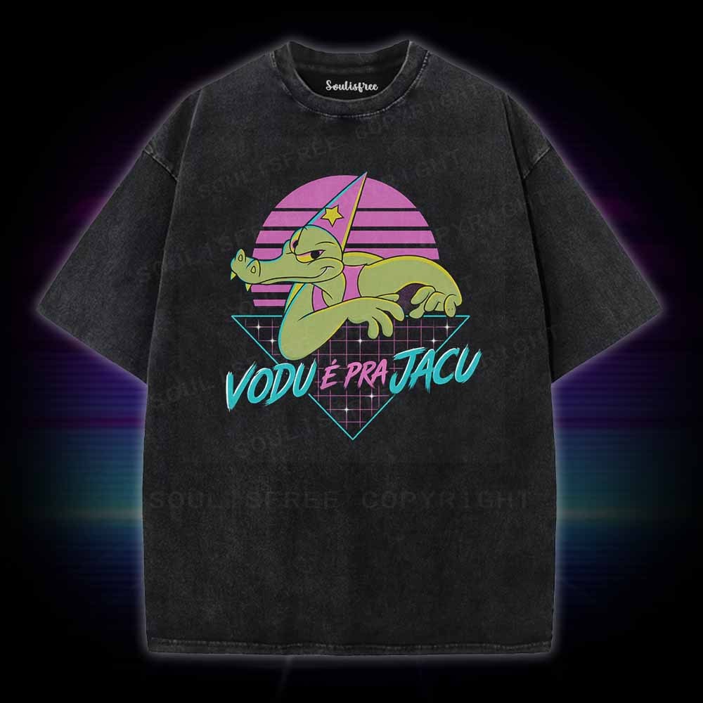 Soulisfree Vaporwave Gator Washed Tee