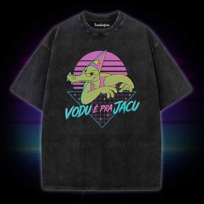 Soulisfree Vaporwave Gator Washed Tee