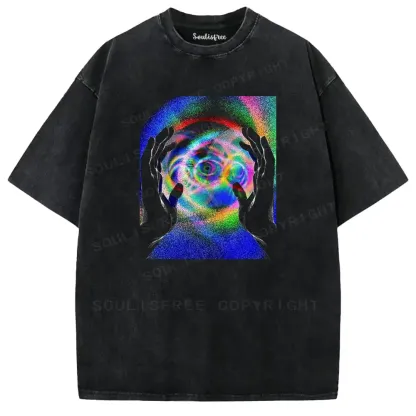 Iridescent Hand Core Washed T-shirt