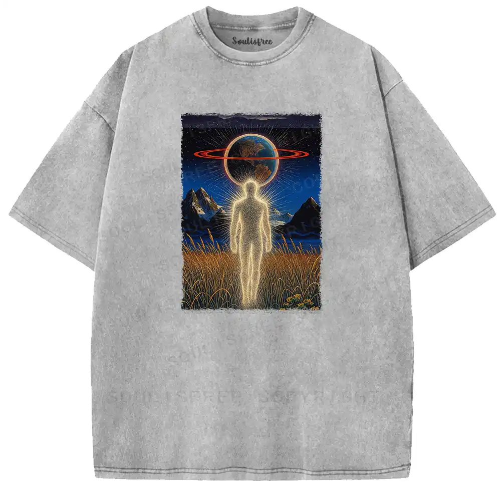 Stardust Spirit Earth Totem Washed T-shirt