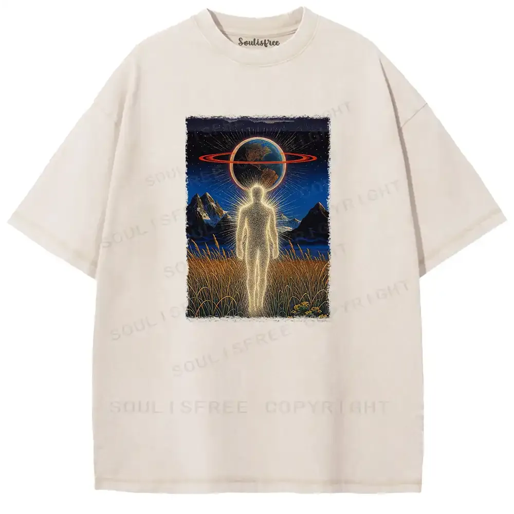 Stardust Spirit Earth Totem Washed T-shirt