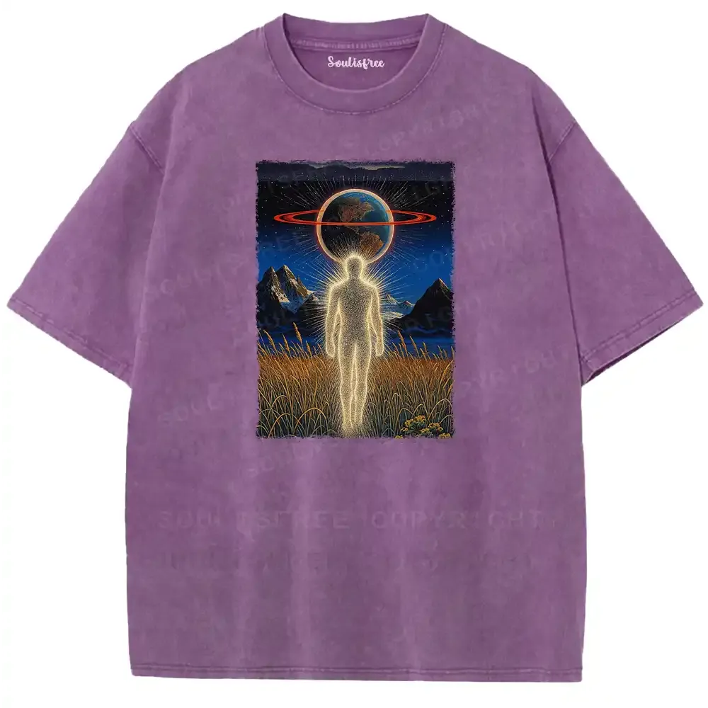 Stardust Spirit Earth Totem Washed T-shirt