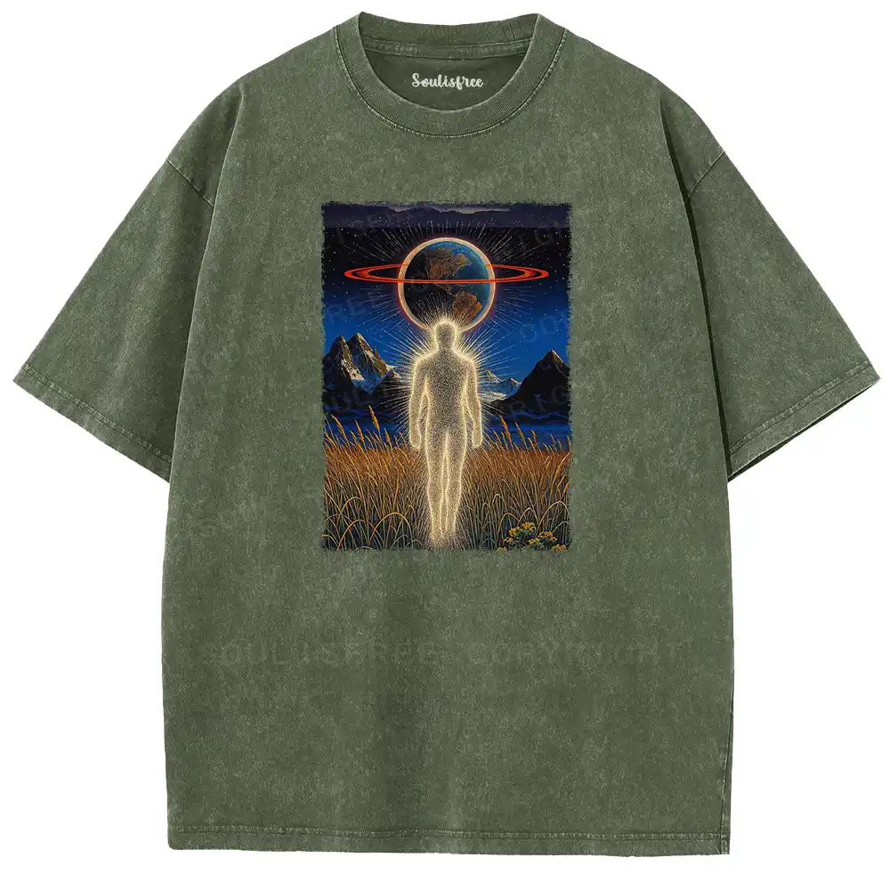 Stardust Spirit Earth Totem Washed T-shirt