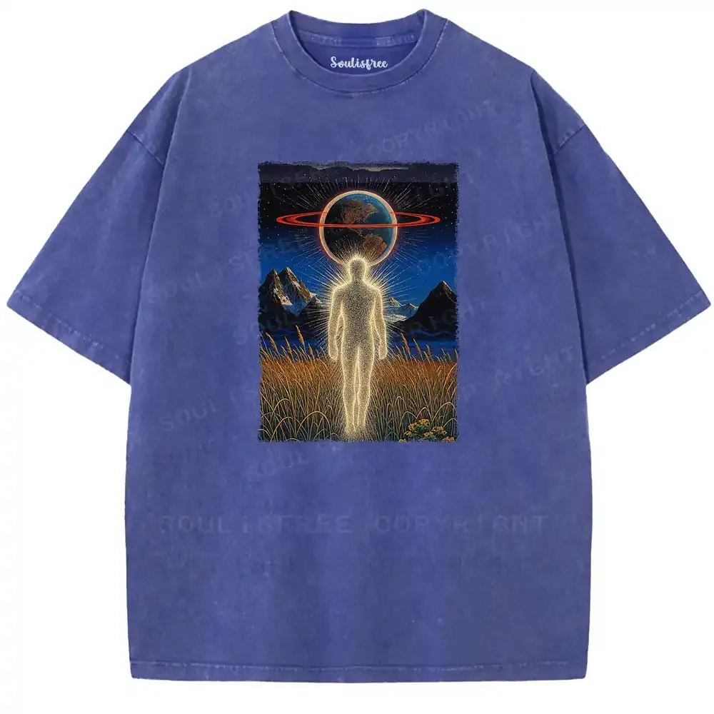 Stardust Spirit Earth Totem Washed T-shirt