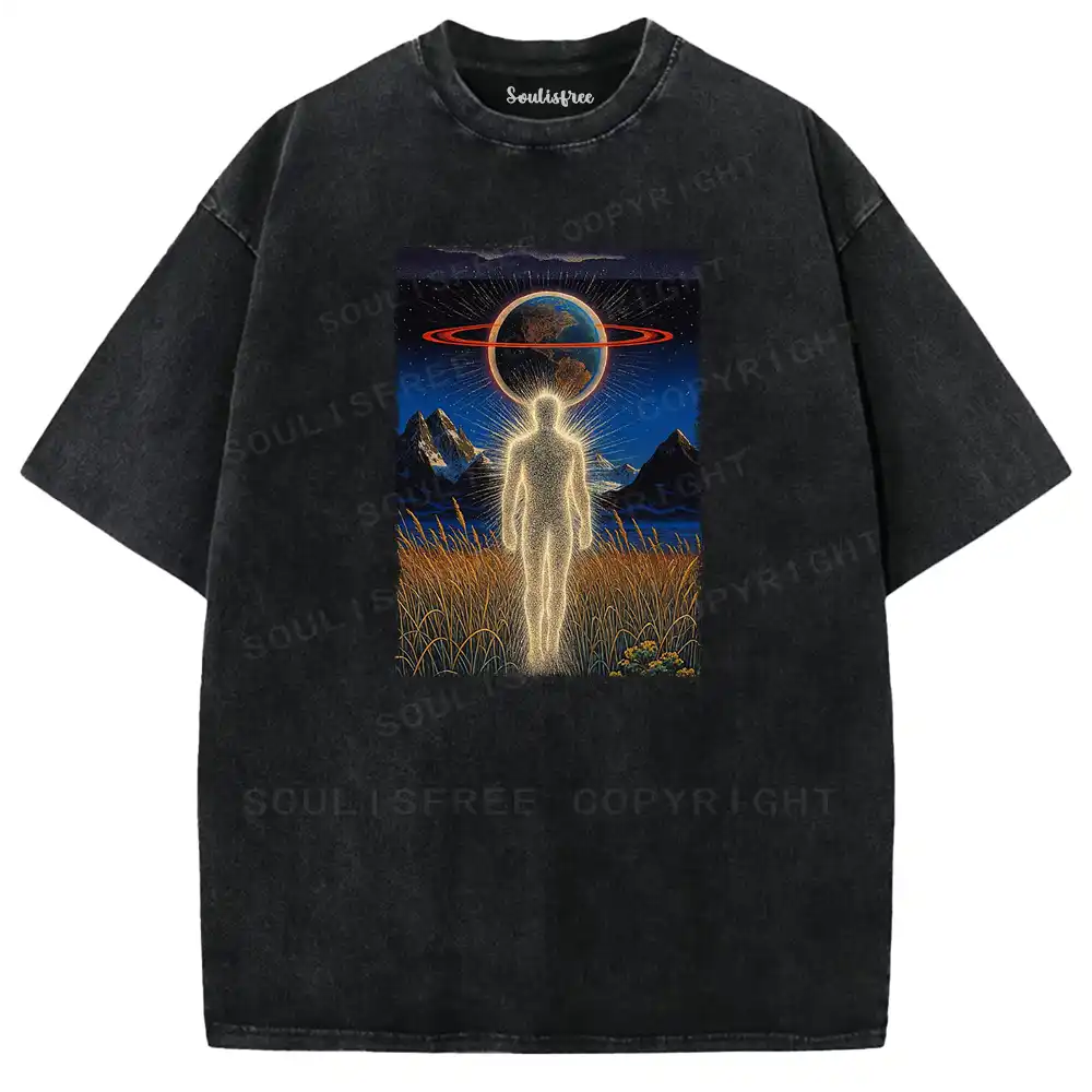 Stardust Spirit Earth Totem Washed T-shirt