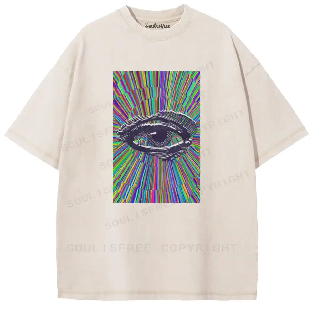 Chromatic Radiant Eye Washed T-shirt