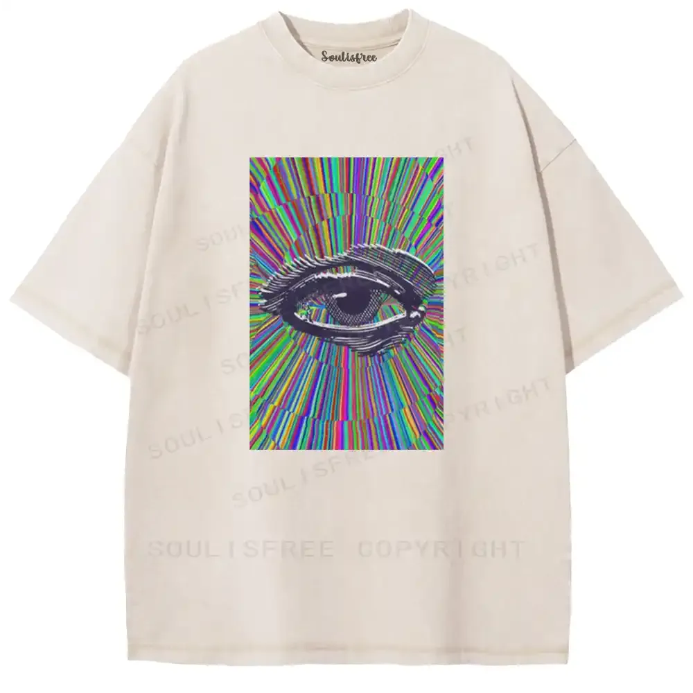 Chromatic Radiant Eye Washed T-shirt