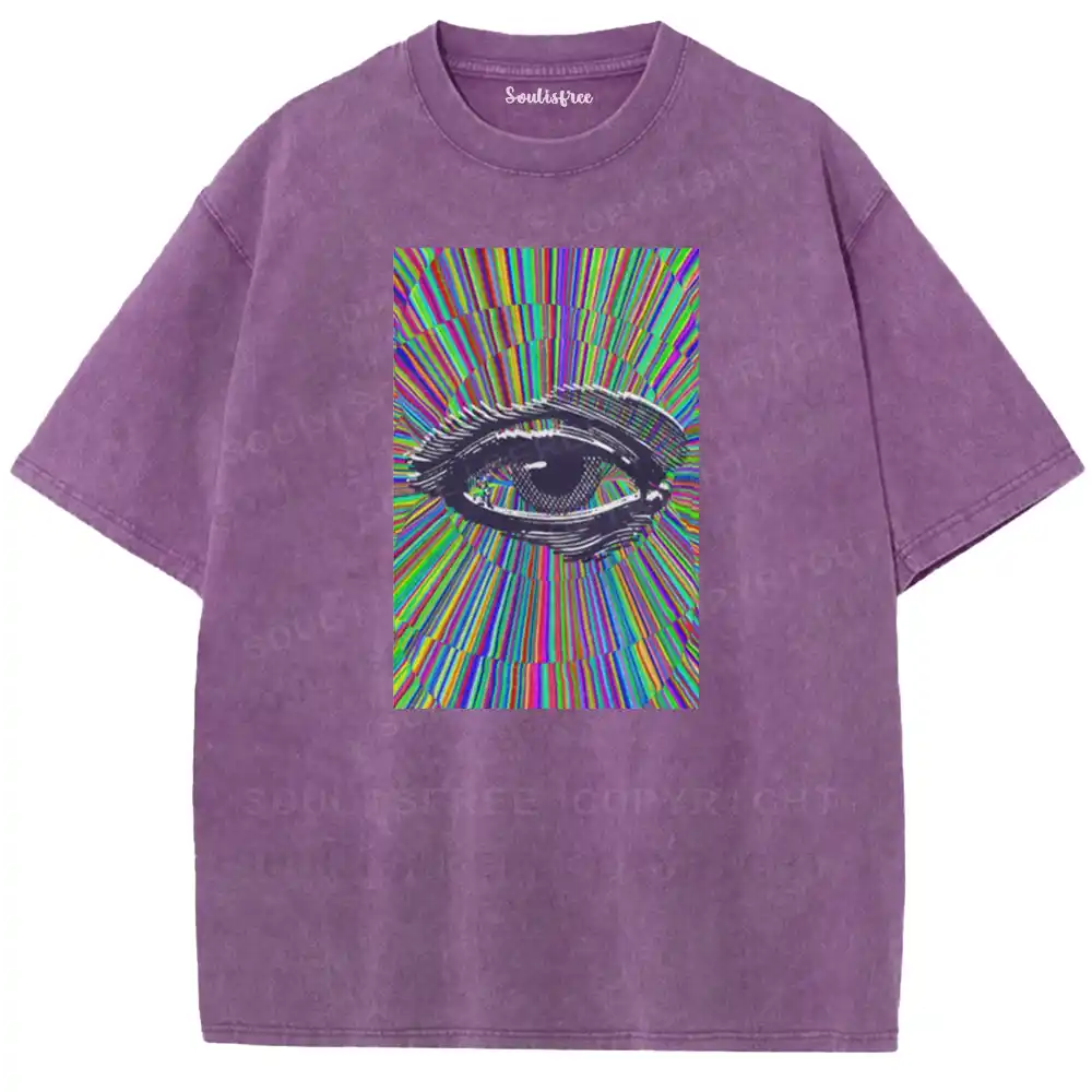Chromatic Radiant Eye Washed T-shirt