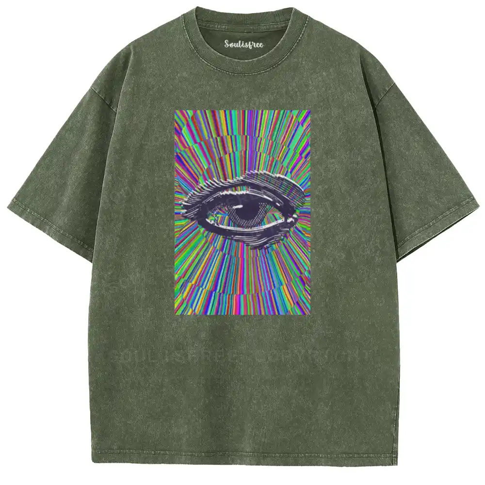 Chromatic Radiant Eye Washed T-shirt