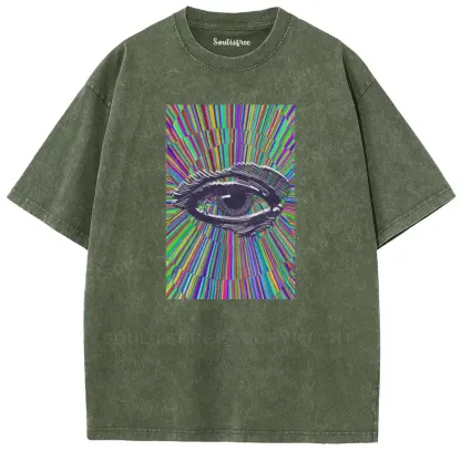 Chromatic Radiant Eye Washed T-shirt