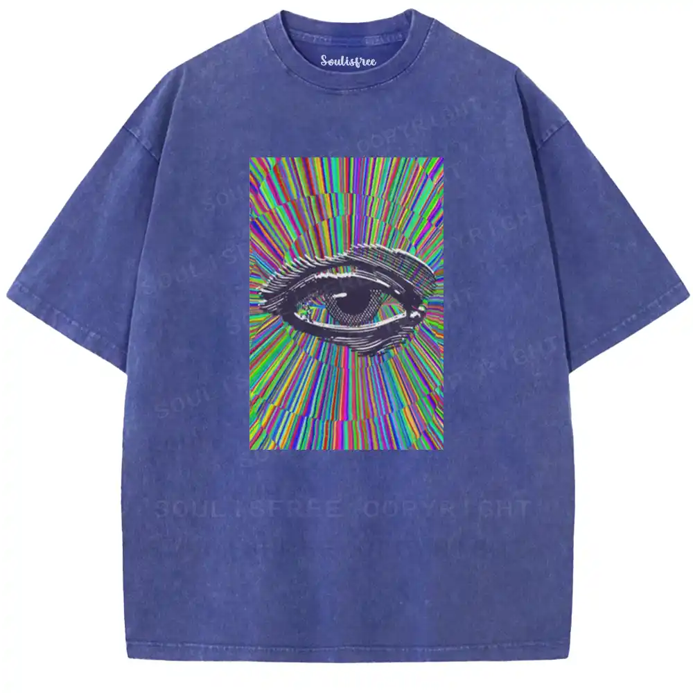 Chromatic Radiant Eye Washed T-shirt