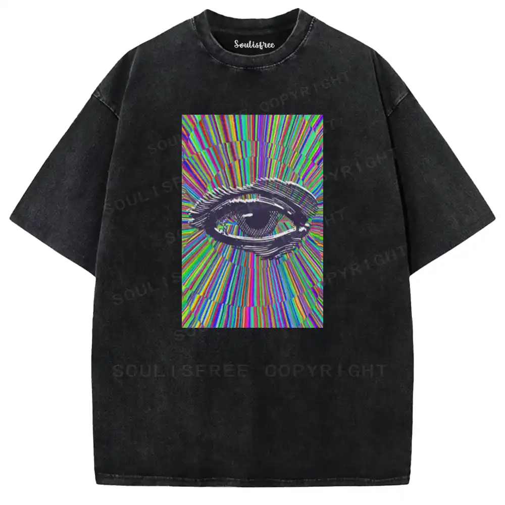 Chromatic Radiant Eye Washed T-shirt