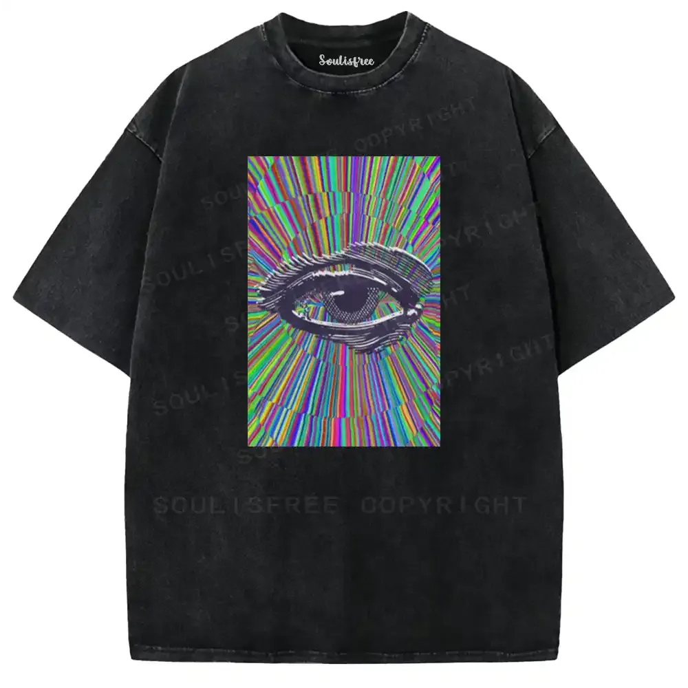 Chromatic Radiant Eye Washed T-shirt