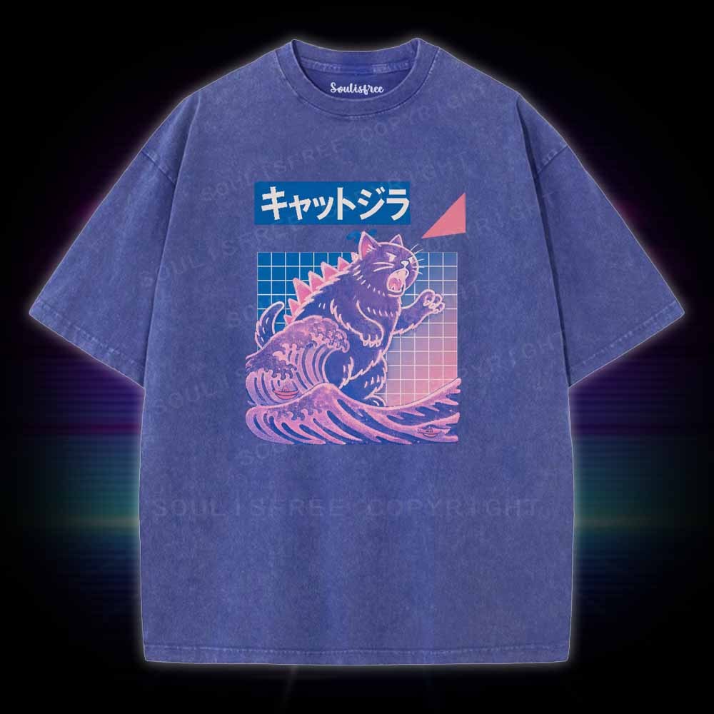 Soulisfree Wave Of Kyattojira Washed Tee