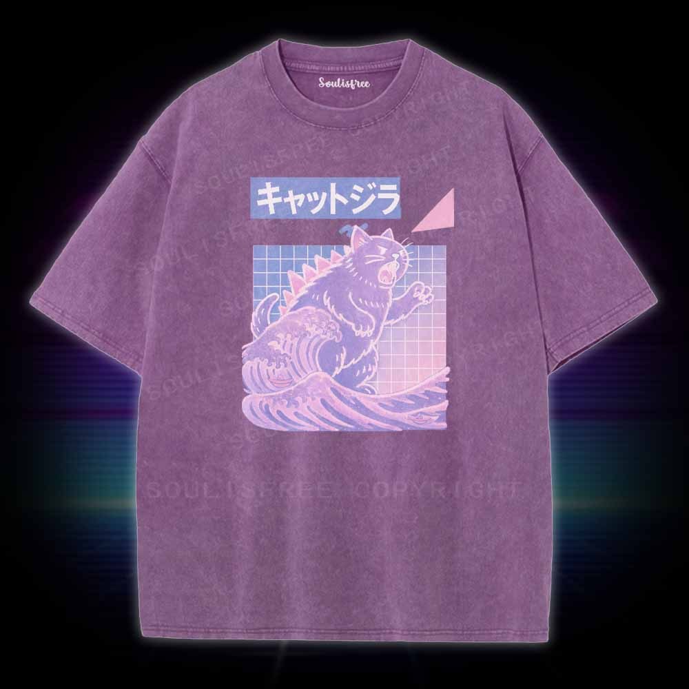 Soulisfree Wave Of Kyattojira Washed Tee