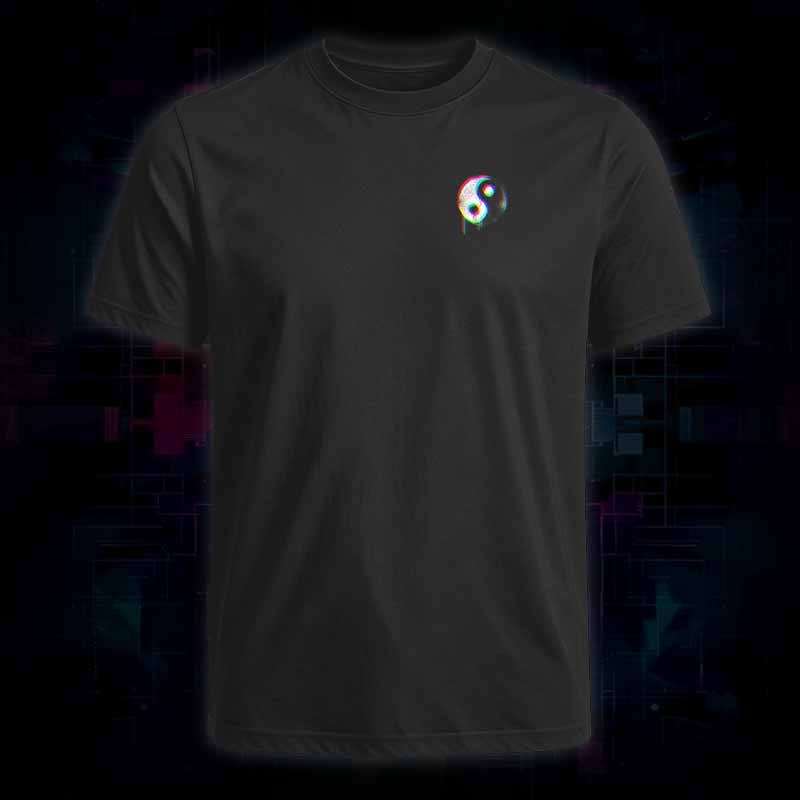 Soulisfree Neon Drip Rainbow Yin Yang Classic Tee