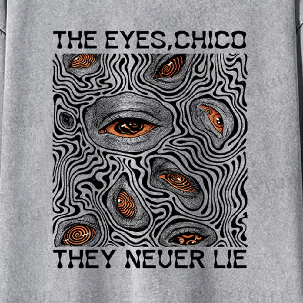 Eyes don't lie Washed Long Sleeve Shirt