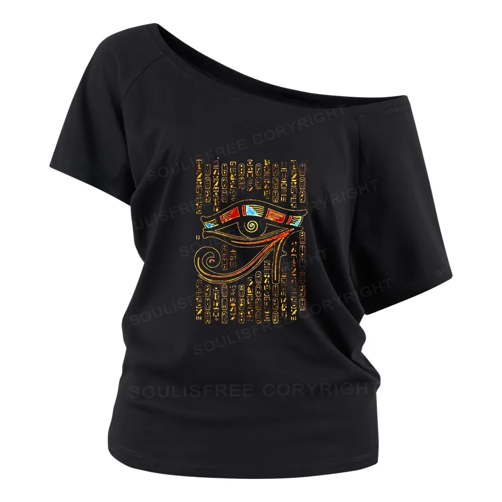Eye Of Horus Off Shoulder Top